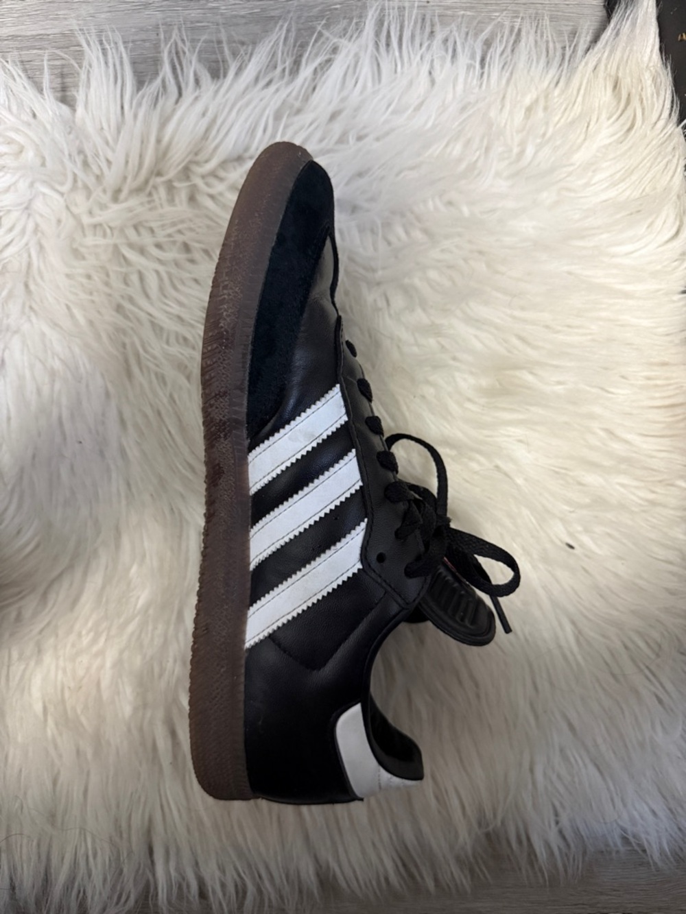 adidas Black Sneakers with White Three Stripes - Picture 2 of 5